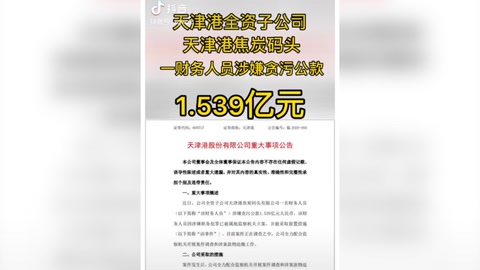天津某公司<em>財務人員</em>貪污公款1.539億元人民幣