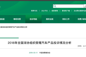 中消協(xié)發(fā)布汽車投訴榜單：超六成為家用轎車 售后服務(wù)占比最高