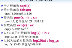 數學庫<em>函數</em>