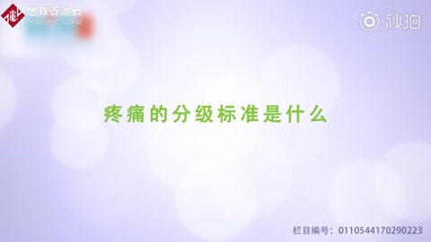 疼痛<em>的</em><em>分級</em>標準