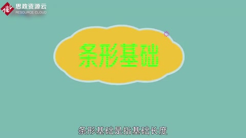 條形基礎：基礎長度遠遠大于寬度的一種基礎形式