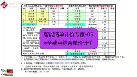 智能清單計(jì)價(jià)專家—全費(fèi)用綜合單價(jià)計(jì)價(jià)