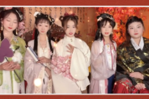 五個(gè)<em>女生</em>宣傳京劇唱法
