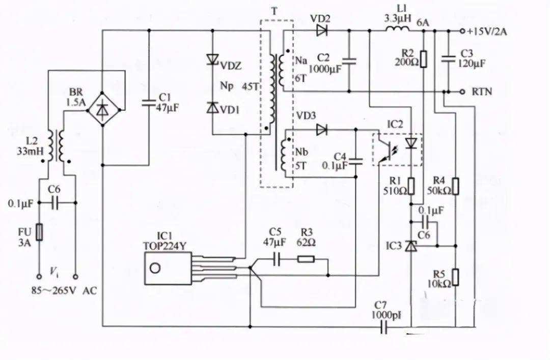 并聯(lián)型穩(wěn)壓電源電路圖2