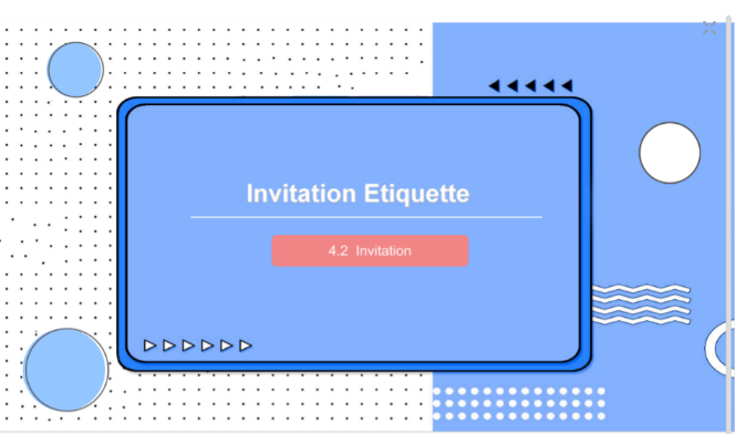 PPT<em>課件</em>：通識課：《<em>大學</em><em>英語</em>B層次—Invitation Etiquette》