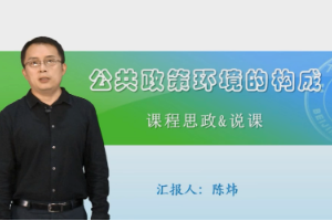 微課：行政管理專業《公共政策概論2》