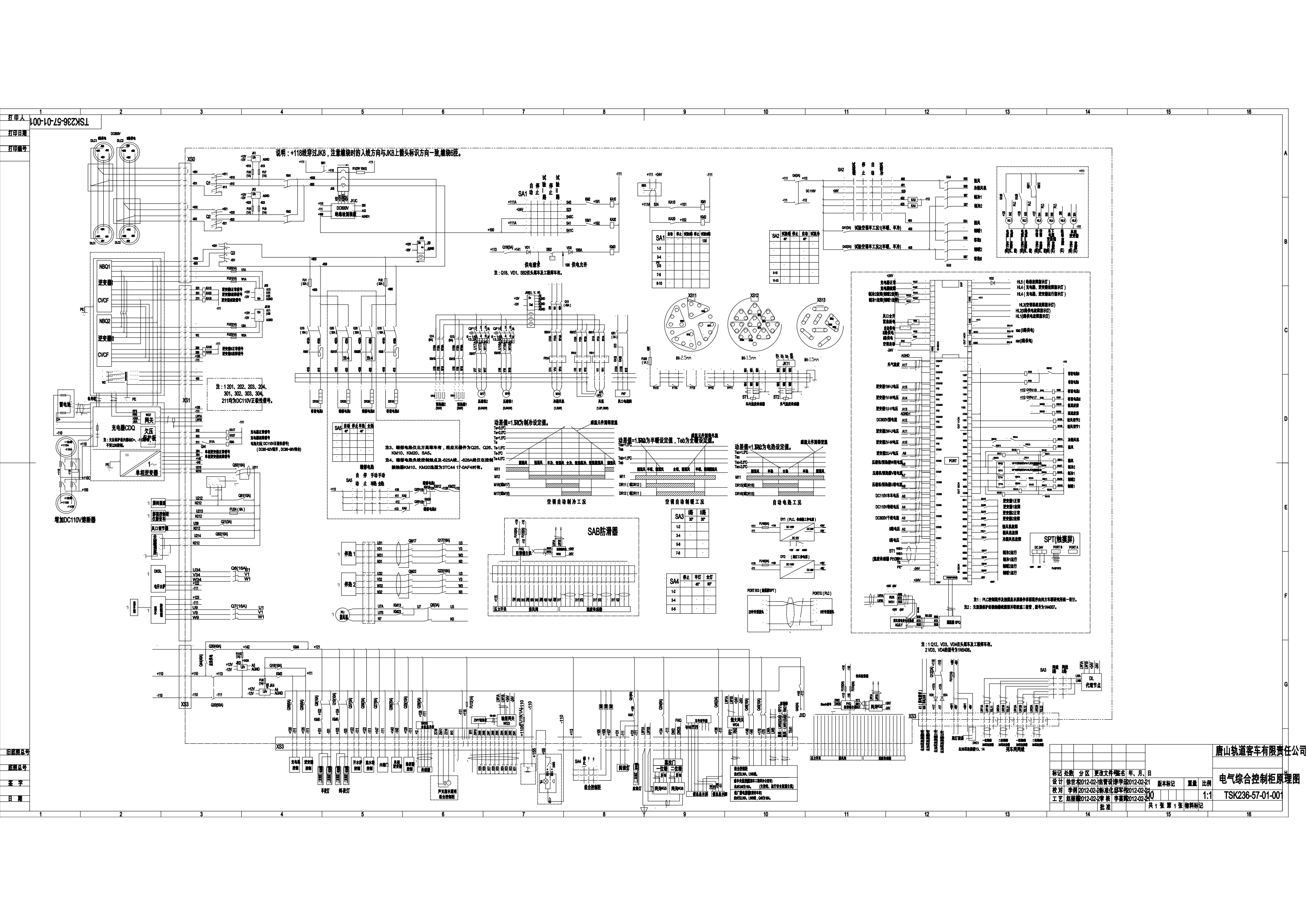 授課圖片—DC600V25T軟臥車電氣<em>原理圖</em>
