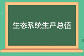 一分鐘了解生態系統<em>生產</em>總值（GEP）