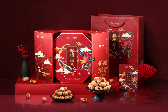 百草味X國家寶藏IP產品“祥瑞潮盒”