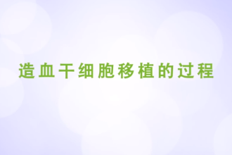 造血干細胞移植的過程