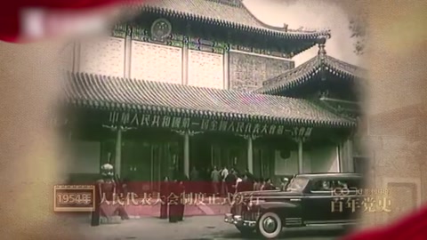 1954年：人民代表<em>大會</em>制度正式實行