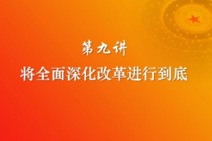<em>將</em>全面深化改革<em>進行到底</em>