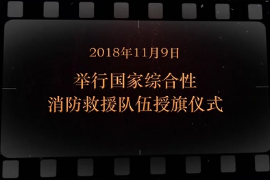 2018年11月9日 舉行國家綜合性<em>消防</em><em>救援</em>隊伍授旗儀式