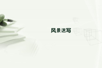 課件：繪畫專業《速寫—風景速寫》