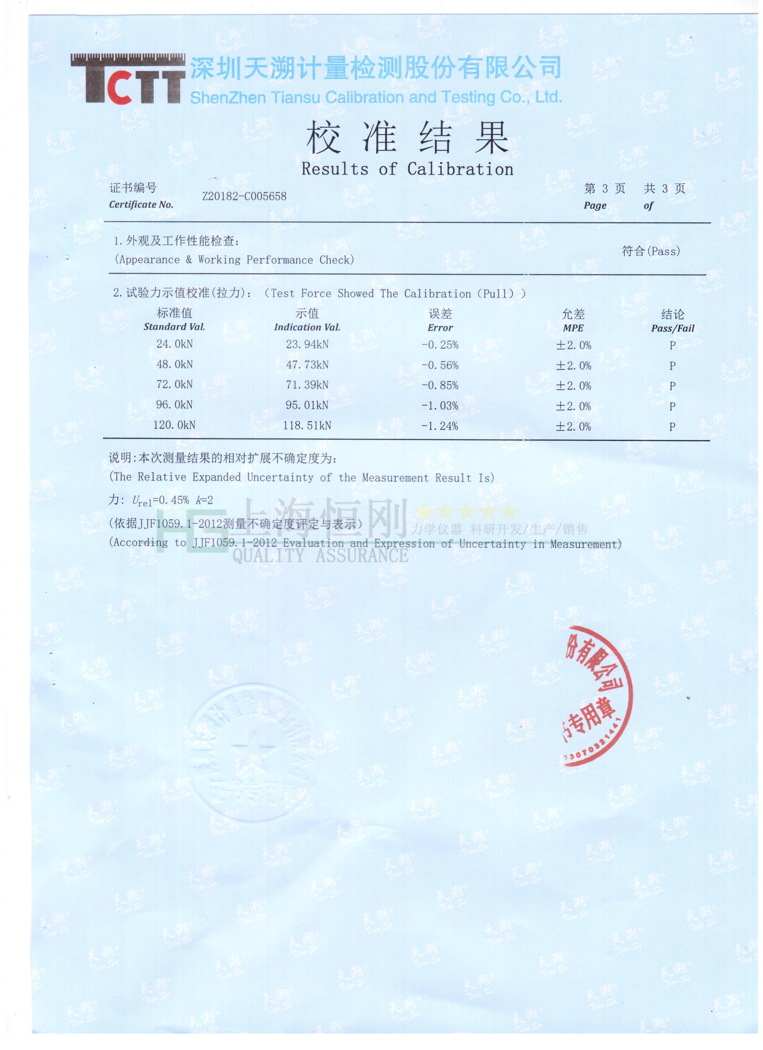 機械式指針拉力測力表